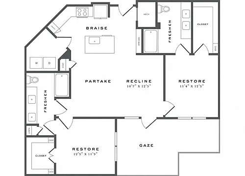 Floor plan B3