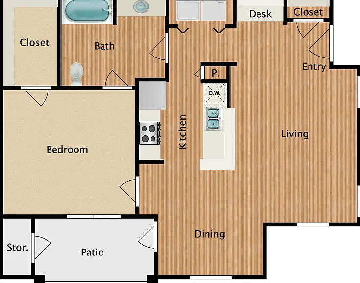 A1-HC Floorplan Diagram