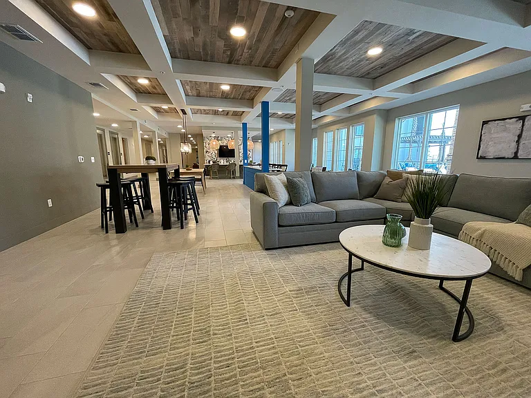 Experience the charm of modern living in this beautifully designed communal area.