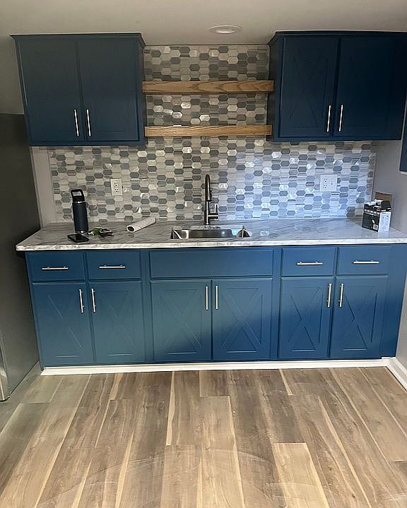 Cabinets in remodeled baseme