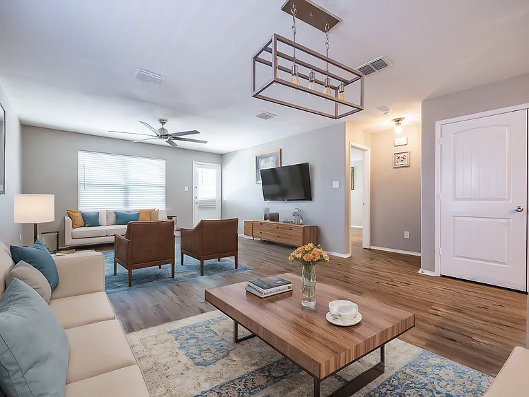 Virtually Staged Living Room