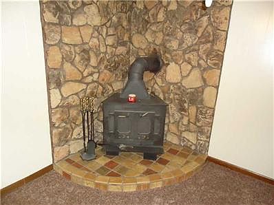 Fireplace.