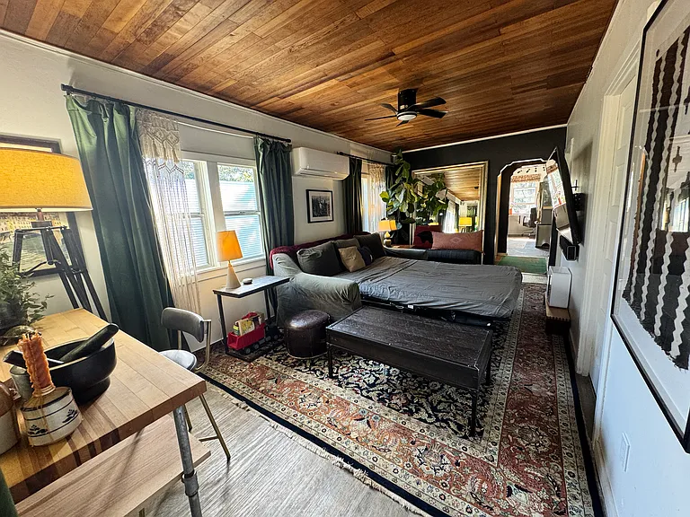 Living room sofa with sleeper option