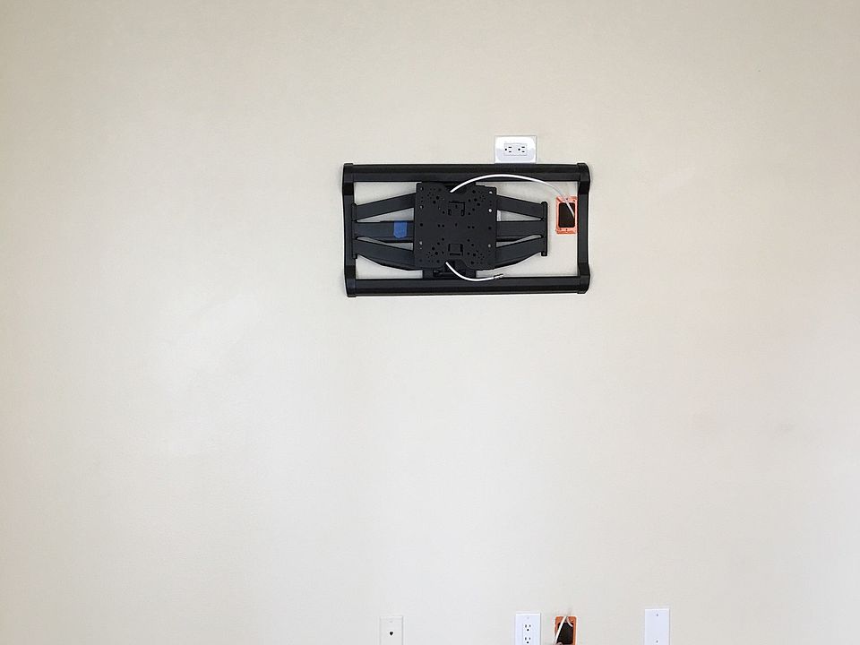 TV wall mount in living room