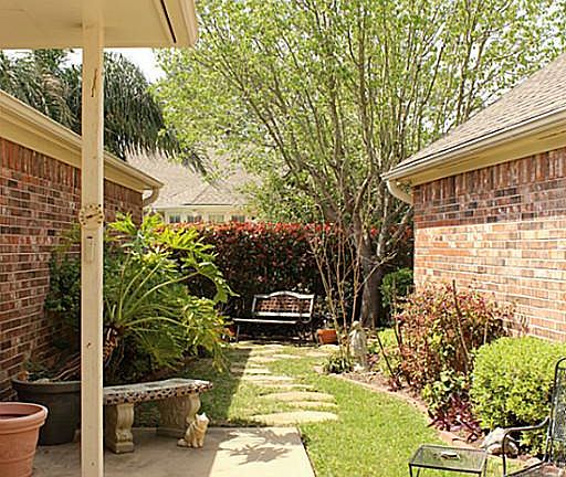 View from the patio toward the back yard.