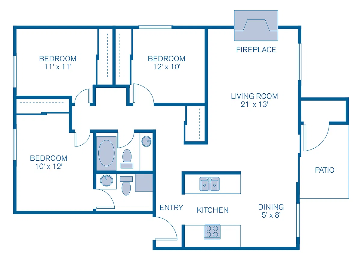 Floor plan 3A