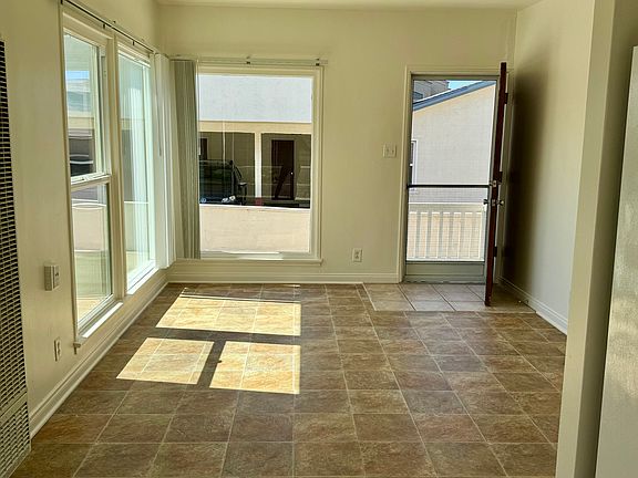 View from kitchen into living room