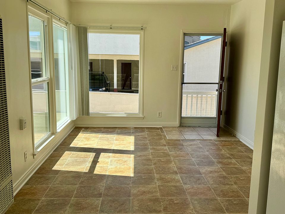 View from kitchen into living room