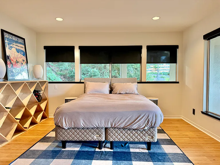Bedroom #1 on the ground floor with ensuite bathroom.