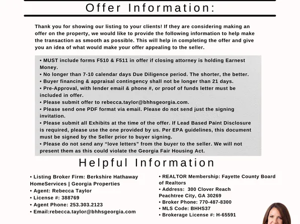 821 Carnellian Ln, Peachtree City, GA 30269