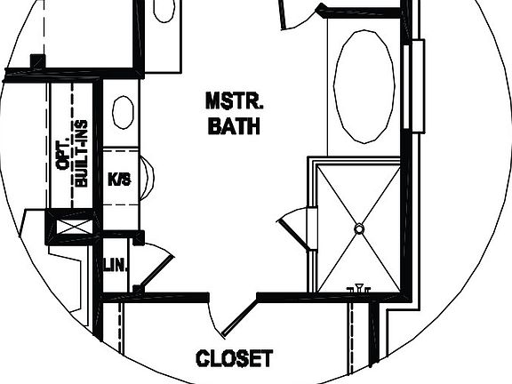 GWF 20 Custom Floorplan Optional Primary bath