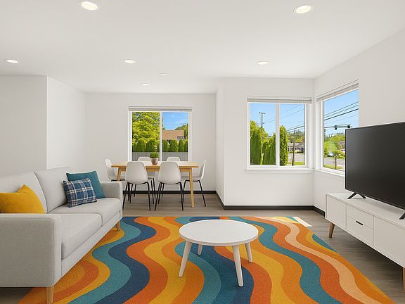 Furnished living room. Furniture may differ from image