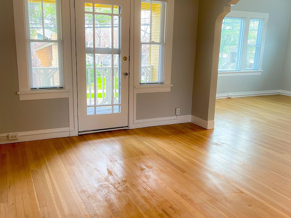 Living room leading to balcony.
