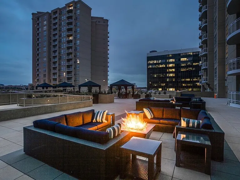 Rooftop fire pit