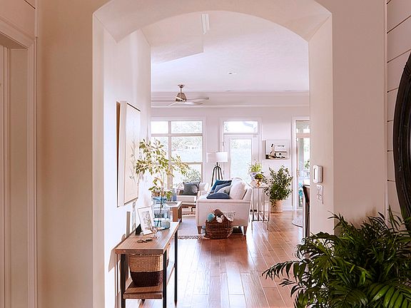 A view from the front door foyer looking into the interior of the Torino model.