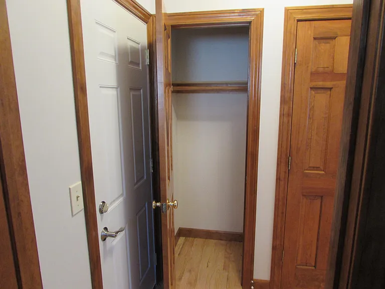 Closet off garage