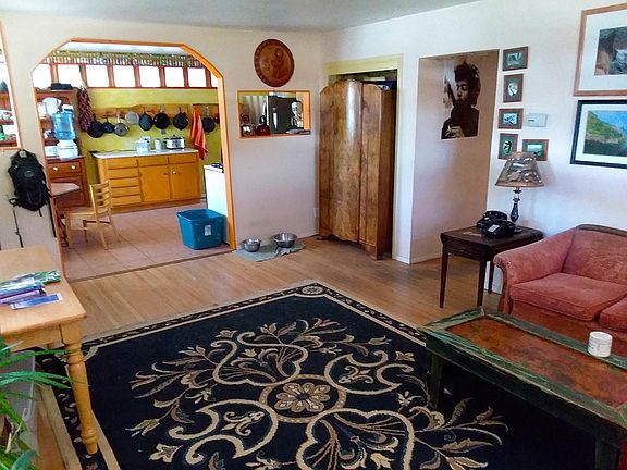 Dining room looking back at kitchen