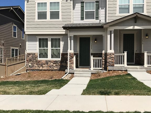 Half of a paired home unit.