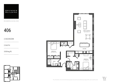 Floor plan 406