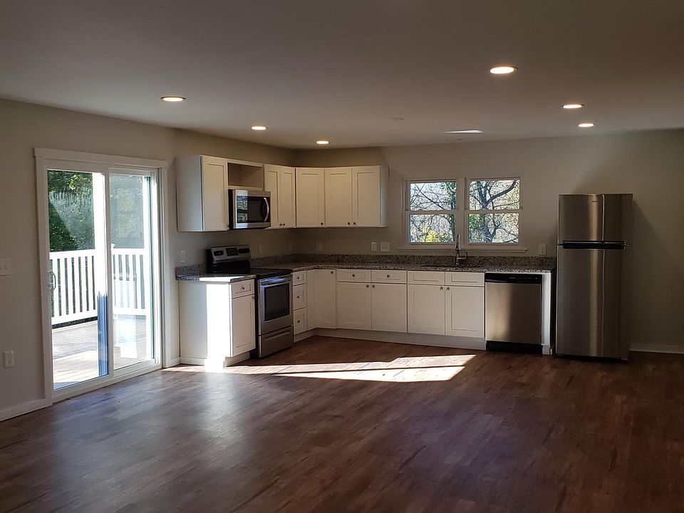 kitchen and living room