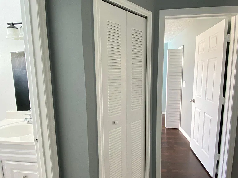 closet beside the bathroom