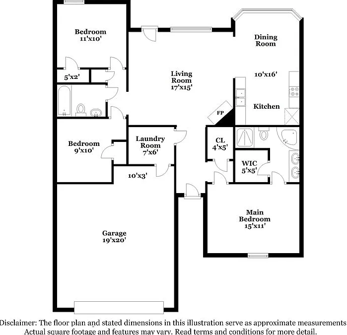 3 bed, 2.0 bath, 1356 sqft, $2,450 — Photo 2