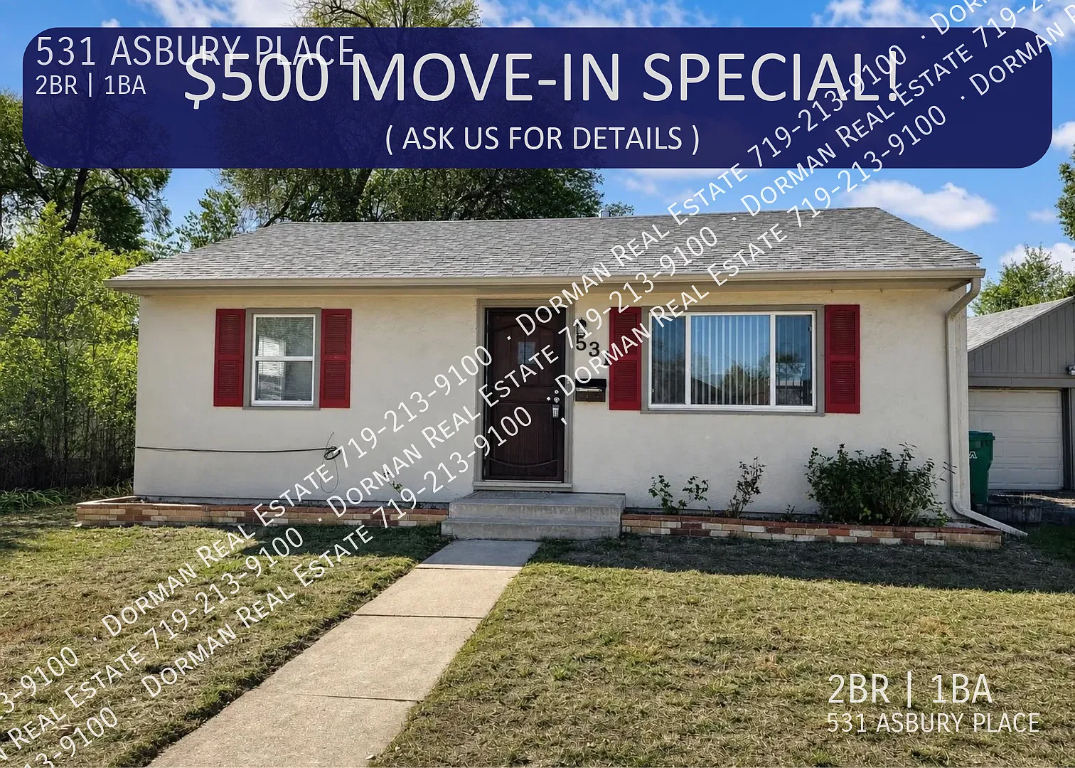 Move-In Special - $500 Off First Month's Rent - Charming 2 Bedroom Rancher With 2 Car Garage — Photo 1