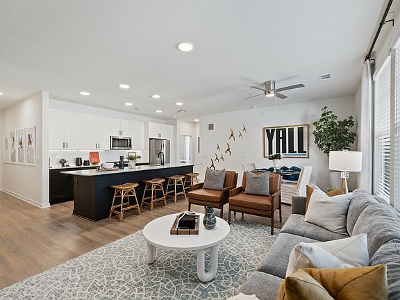 Open Concept Living and Kitchen