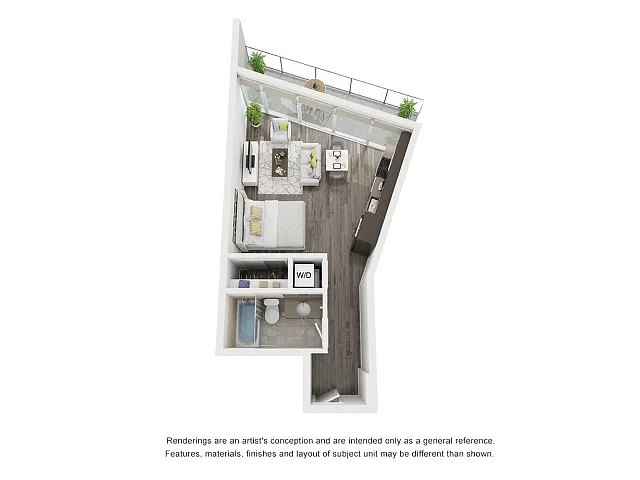 Floor plan Studio A1