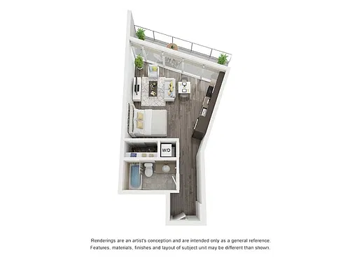 Floor plan Studio A1