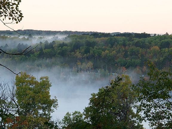 looking across lake from lot