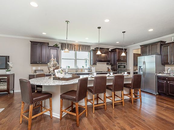 Kitchen with Center Island and Breakfast Bar