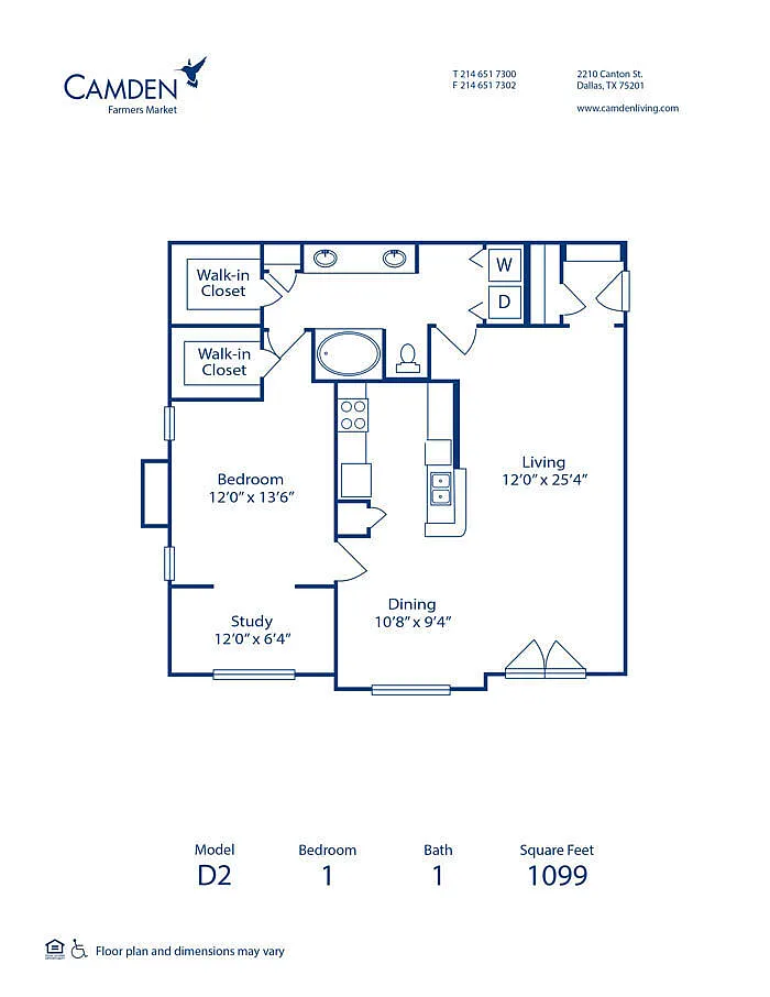 Floor plan D2 - Study
