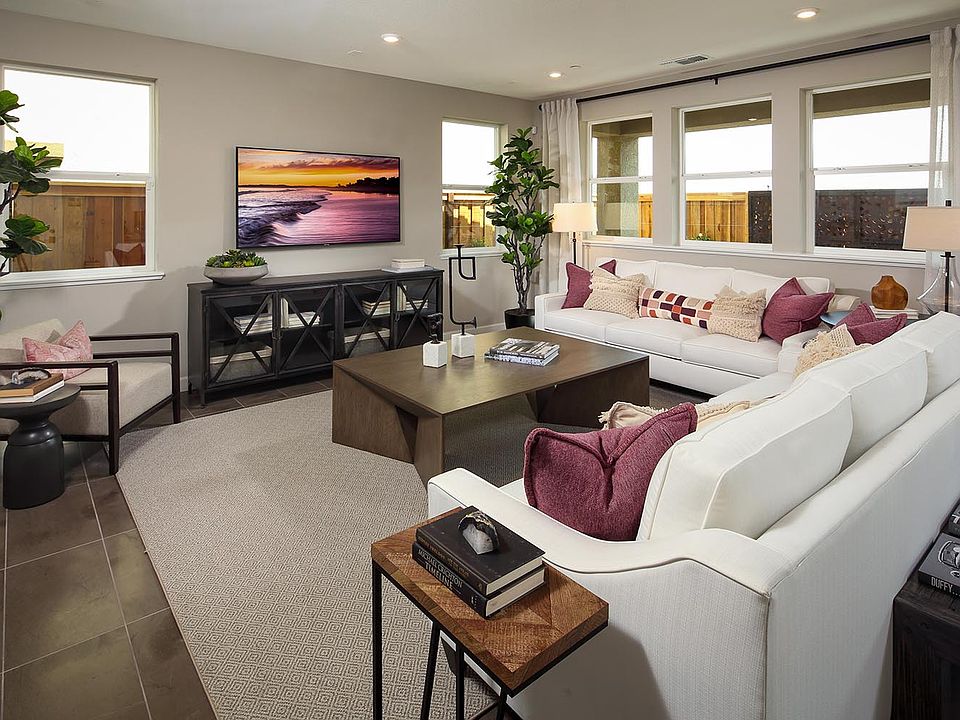 Living Room of Residence Five at Chandler in Brentwood, CA by Brookfield Residential