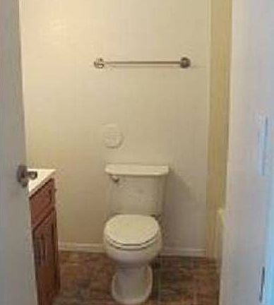 New toilet & flooring