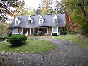   House & driveway