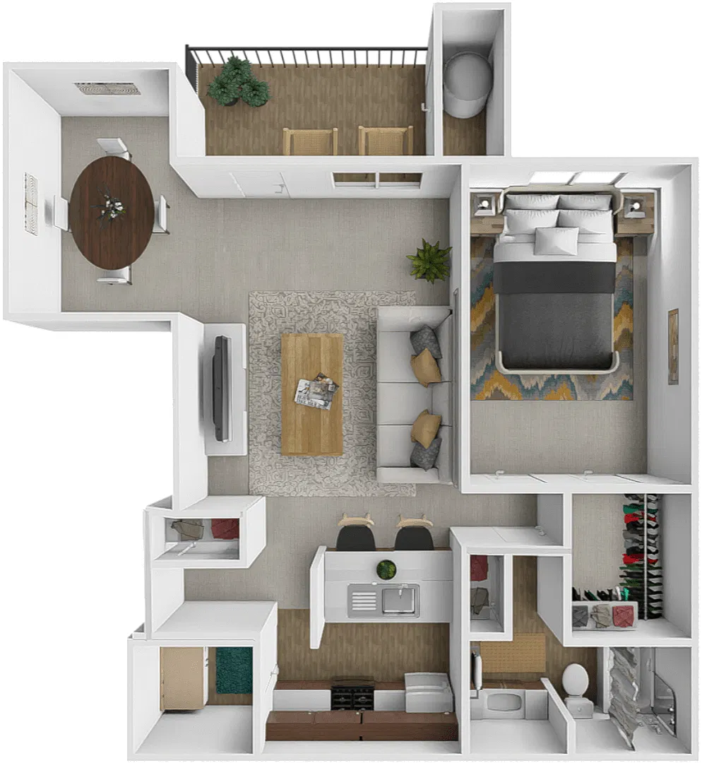 Floor plan One Bedroom