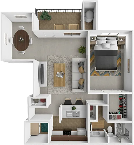 Floor plan One Bedroom