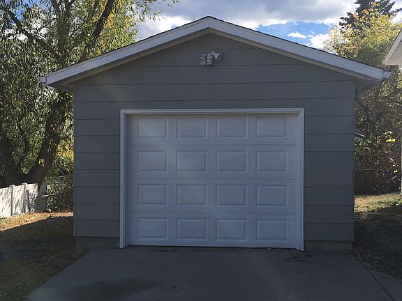 Garage with shed in the back