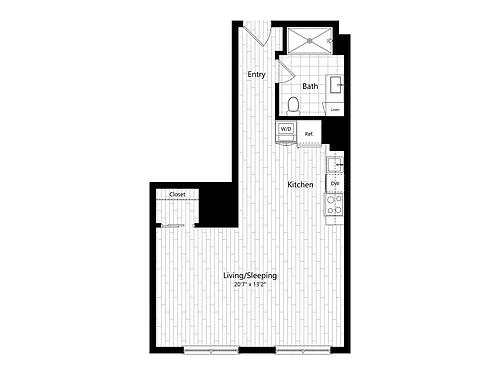 Floor plan Unit 212 - B420
