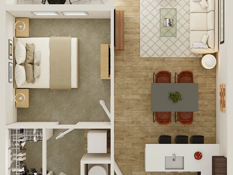 1 bedroom | 1 Bath | 732 SF 1 bedroom | 1 Bath | 732 SF