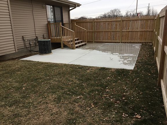 Back private patio area