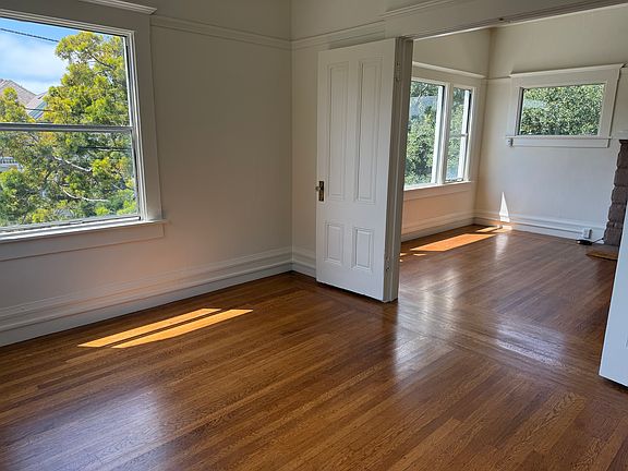 Bedroom looking into living room.