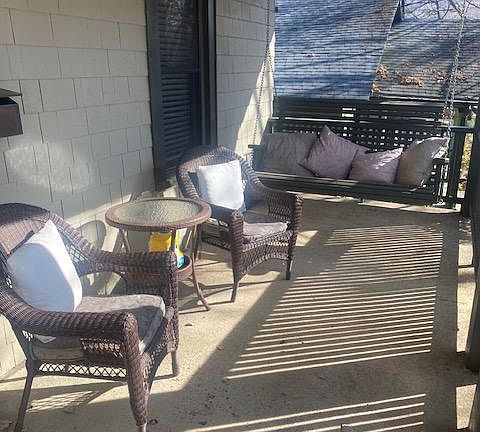 Front porch furniture will stay with rental