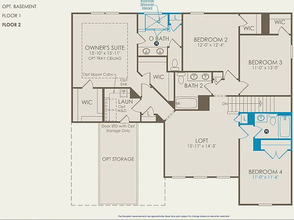 Wingate Floor Plan, Quick Move-In Home, Floor 2