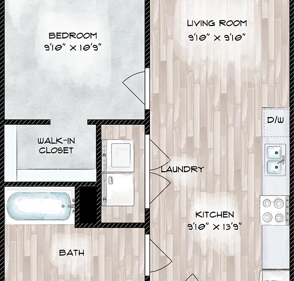 A1 Floorplan Diagram