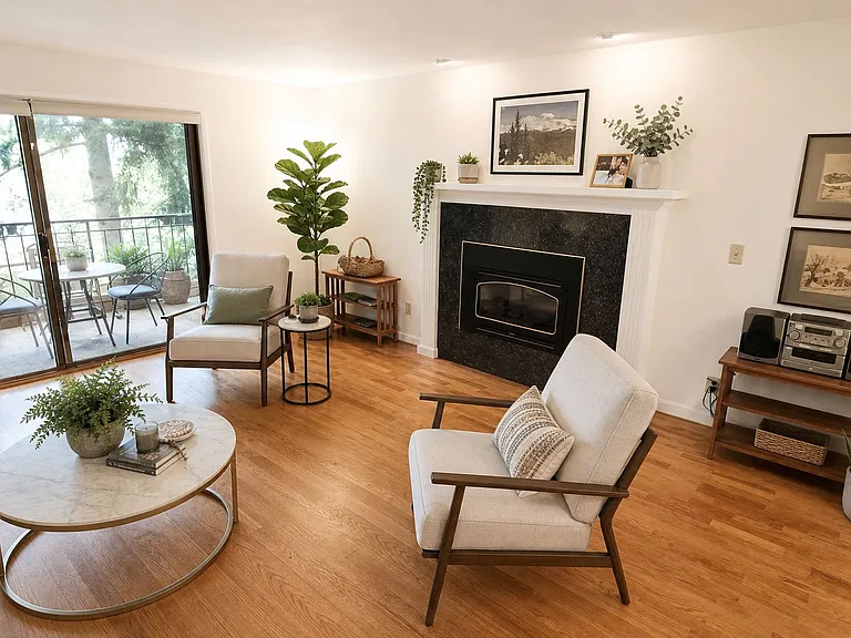 Living/Family room with balcony view