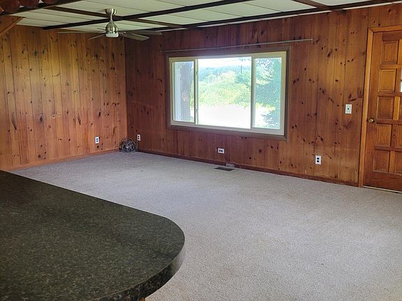 Kitchen bar and living area