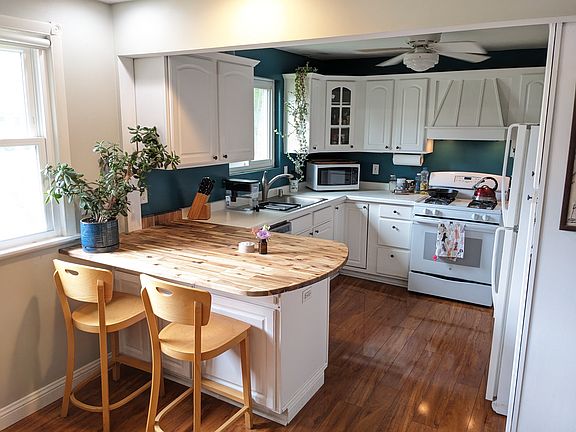 Kitchen, front door to left of frame