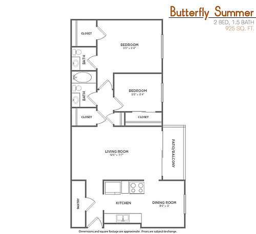 Floor plan Butterfly Summer